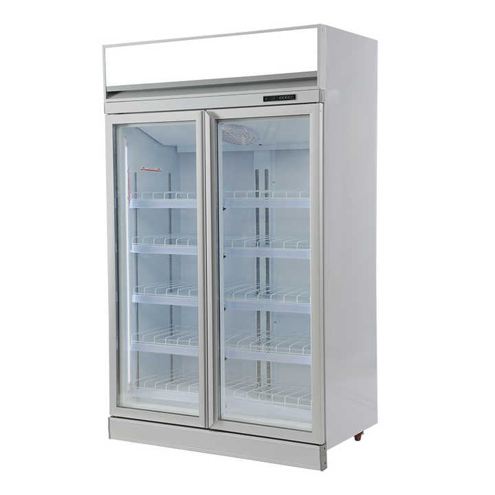 Commercial Vertical Glass Door Beverage Refrigerator Upright Cold Drink Fridge Display Beer showcase Freezer