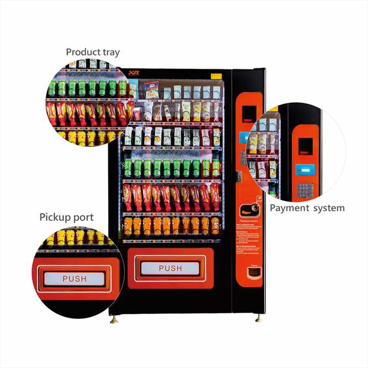 Vending Machine Snacks and Drinks & Combo Vending Machine
