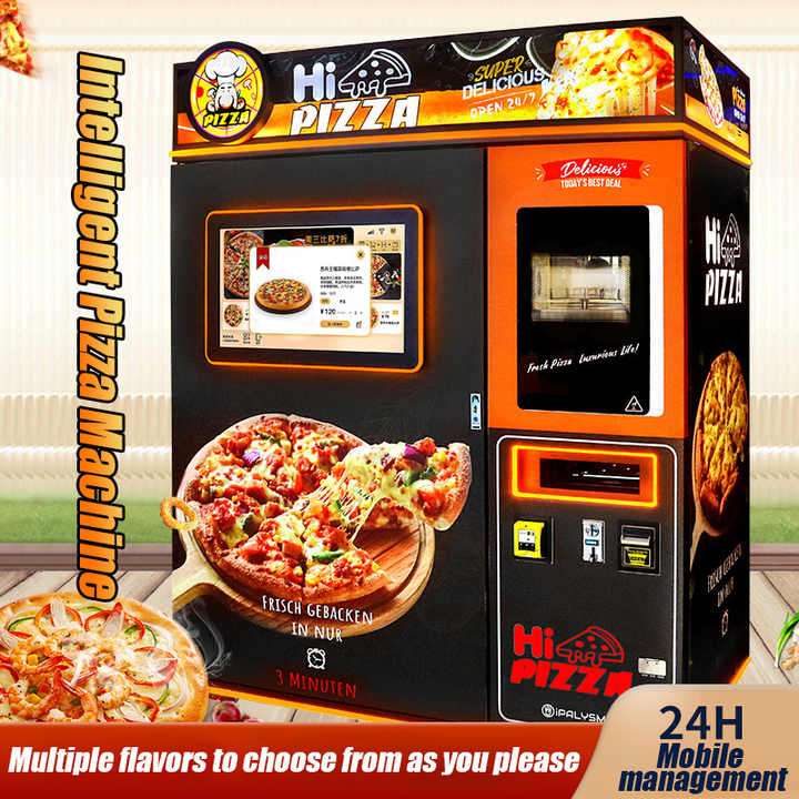 Indoor Hot Food Frozen Commercial Vending Machine Automatic Smart Pizza Vending Machine