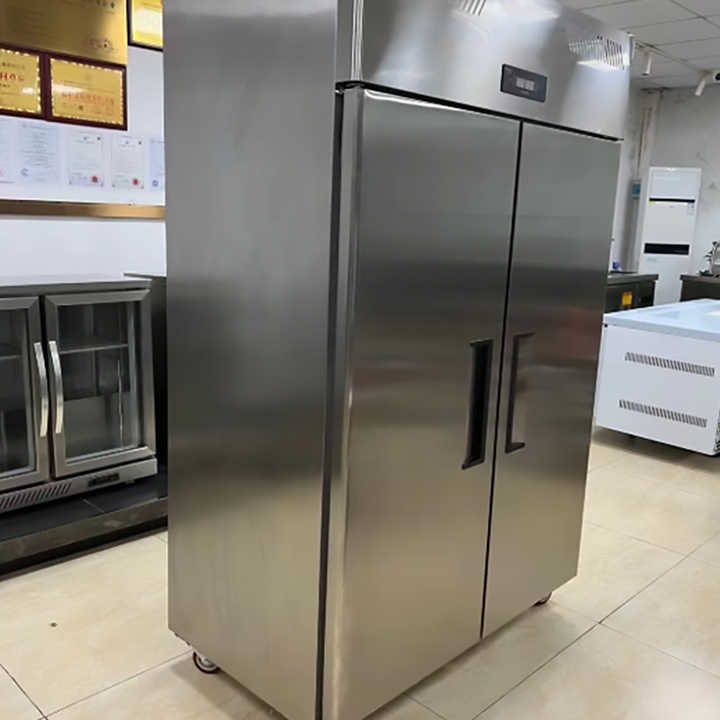 Kitchen Refrigerators Restaurant Freezer Large 2 Doors Stainless Steel Refrigerator Commercial Fridge
