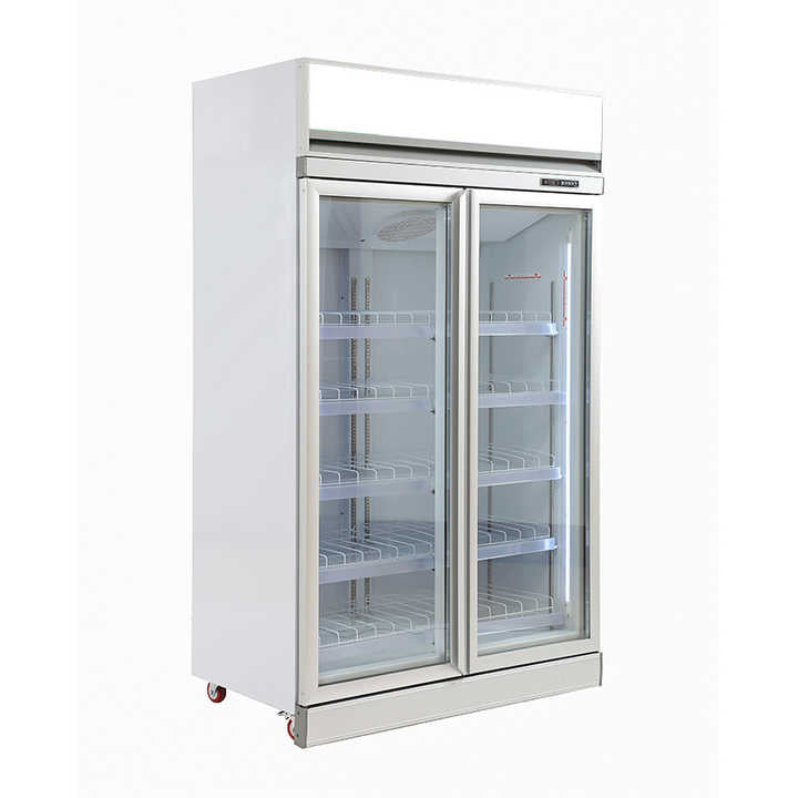 Commercial Vertical Glass Door Beverage Refrigerator Upright Cold Drink Fridge Display Beer showcase Freezer