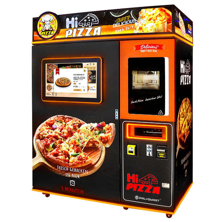 Indoor Hot Food Frozen Commercial Vending Machine Automatic Smart Pizza Vending Machine